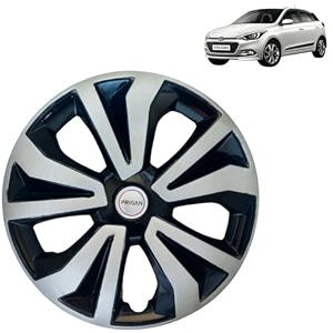 prigan wheel cover for hyundai elite i20 old 14 inch black silver wheel cap available in 14 inch set of 4 pcs press fitting model- tgo-t1-dc-14