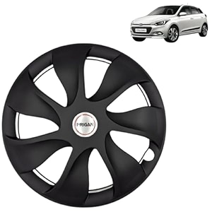 prigan wheel cover for hyundai elite i20 old 14 inch black wheel cap available in 12131415 inch set of 4 pcs press fitting model- urban-black-14