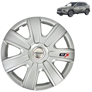 prigan wheel cover for hyundai exter 14 inch silver wheel cap available in 1213141516 inch set of 4 pcs press fitting model- gtx silver-14