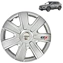 Prigan Wheel Cover for Hyundai Exter 14 Inch Silver Wheel Cap (Available in 12,13,14,15,16 Inch) (Set of 4 Pcs) (Press Fitting) Model- GTX Silver-14