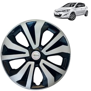 prigan wheel cover for hyundai i20 old 14 inch black silver wheel cap available in 14 inch set of 4 pcs press fitting model- tgo-t1-dc-14