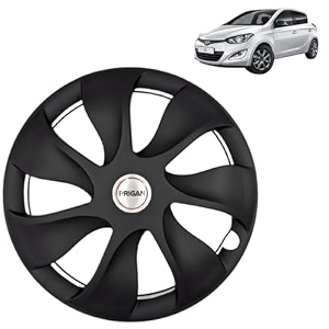 prigan wheel cover for hyundai i20 old 14 inch black wheel cap available in 12131415 inch set of 4 pcs press fitting model- urban-black-14