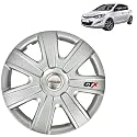 PRIGAN Wheel Cover for Hyundai I20 Old 14 Inch Silver Wheel Cap (Available in 12,13,14,15 Inch) (Set of 4 Pcs) (Press Fitting) Model- GTX-SILVER-14