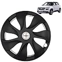 Prigan Wheel Cover for Hyundai Venue E 15 Inch Black Wheel Cap (Available in 15 Inch) (Set of 4 Pcs) (Press Fitting) Model- Urban Black-15