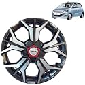 Prigan Wheel Cover for I10 Old 13 Inch Grey Silver Wheel Cap (Available in 12,13,14,15,16,17 Inch) (Set of 4 Pcs) (Press Fitting) Model- KIA-GTLINE DC-13