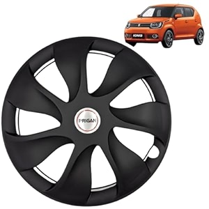 prigan wheel cover for ignis 15 inch black wheel cap available in 15 inch set of 4 pcs press fitting model- urban black-15