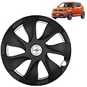 Prigan Wheel Cover for IGNIS 15 Inch Black Wheel Cap (Available in 15 Inch) (Set of 4 Pcs) (Press Fitting) Model- Urban Black-15