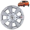 Prigan Wheel Cover for IGNIS 15 Inch Silver Wheel Cap (Available in 12,13,14,15,16 Inch) (Set of 4 Pcs) (Press Fitting) Model- GTX Silver-15