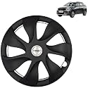 PRIGAN Wheel Cover for KIA SONET 15 Inch Black Wheel Cap (Available in 15 Inch) (Set of 4 Pcs) (Press Fitting) Model- Urban Black-15