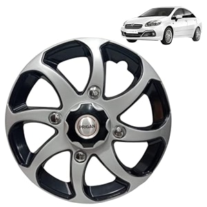 prigan wheel cover for linea 15 inch black silver wheel cap available in 15 inch set of 4 pcs press fitting model- bolero reverse-15