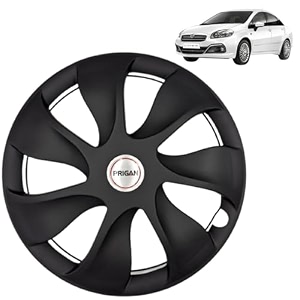 prigan wheel cover for linea 15 inch black wheel cap available in 15 inch set of 4 pcs press fitting model- urban black-15