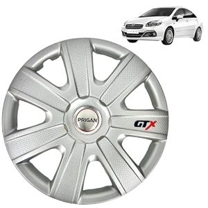 prigan wheel cover for linea emotion silver wheel cover 1634 for linea emotion set of 4 pcs press fitting model name- gtx silver 16
