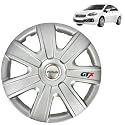 PRIGAN Wheel Cover for Linea Emotion Silver Wheel Cover 16" for Linea Emotion (Set of 4 Pcs) (Press Fitting) Model Name- GTX Silver 16