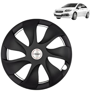 prigan wheel cover for linea old 14 inch black wheel cap available in 12131415 inch set of 4 pcs press fitting model- urban-black-14