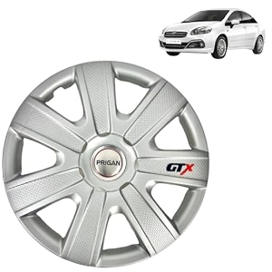 prigan wheel cover for linea old 14 inch silver wheel cap available in 12131415 inch set of 4 pcs press fitting model- gtx-silver-14