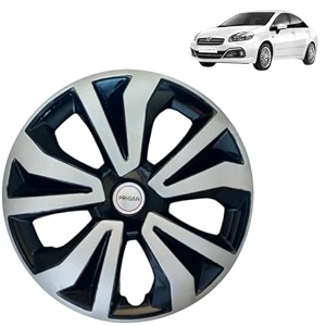 prigan wheel cover for linea old 14 inch black silver wheel cap available in 14 inch set of 4 pcs press fitting model- tgo-t1-dc-14