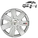 PRIGAN Wheel Cover for Linea Old 14 Inch Silver Wheel Cap (Available in 12,13,14,15 Inch) (Set of 4 Pcs) (Press Fitting) Model- GTX-SILVER-14