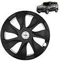 Prigan Wheel Cover for Mahindra Bolero NEO 15 Inch Black Wheel Cap (Available in 15 Inch) (Set of 4 Pcs) (Press Fitting) Model- Urban Black-15
