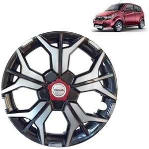 prigan wheel cover for mahindra e20 13 inch grey silver wheel cap available in 121314151617 inch set of 4 pcs press fitting model- kia-gtline dc-13