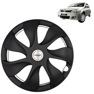 prigan wheel cover for mahindra verito 14 inch black wheel cap available in 12131415 inch set of 4 pcs press fitting model- urban-black-14