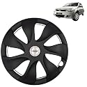 PRIGAN Wheel Cover for Mahindra VERITO 14 Inch Black Wheel Cap (Available in 12,13,14,15 Inch) (Set of 4 Pcs) (Press Fitting) Model- URBAN-Black-14