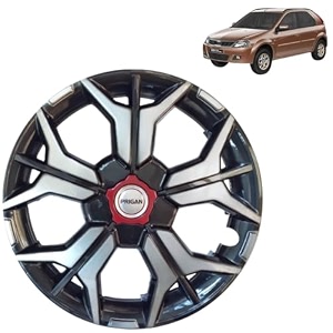 prigan wheel cover for mahindra verito vibe 14 inch grey silver wheel cap available in 121314151617 inch set of 4 pcs press fitting model- kia-gtline dc-14