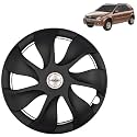 PRIGAN Wheel Cover for Mahindra VERITO Vibe 14 Inch Black Wheel Cap (Available in 12,13,14,15 Inch) (Set of 4 Pcs) (Press Fitting) Model- URBAN-Black-14
