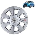 PRIGAN Wheel Cover for Maruti ASTAR 13 Inch Silver Wheel Cap (Available in 12,13,14,15,16 Inch) (Set of 4 Pcs) (Press Fitting) Model- GTX Silver-13