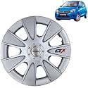 Prigan Wheel Cover for Maruti CELERIO LXI 13 Inch Silver Wheel Cap (Available in 12,13,14,15,16 Inch) (Set of 4 Pcs) (Press Fitting) Model- GTX Silver-13