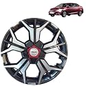 PRIGAN Wheel Cover for Maruti CIAZ 15 Inch Grey Silver Wheel Cap (Available in 12,13,14,15,16,17 Inch) (Set of 4 Pcs) (Press Fitting) Model- KIA-GTLINE DC-15
