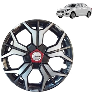 prigan wheel cover for maruti dzire all variants 14 inch grey silver wheel cap available in 121314151617 inch set of 4 pcs press fitting model- kia-gtline dc-14
