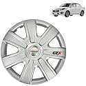 Prigan Wheel Cover for Maruti DZIRE (All VARIANTS) 14 Inch Silver Wheel Cap (Available in 12,13,14,15 Inch) (Set of 4 Pcs) (Press Fitting) Model- GTX-SILVER-14