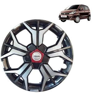 prigan wheel cover for maruti estilo 13 inch grey silver wheel cap available in 121314151617 inch set of 4 pcs press fitting model- kia-gtline dc-13