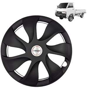 prigan wheel cover for maruti supre carry 15 inch black wheel cap available in 15 inch set of 4 pcs press fitting model- urban black-15