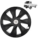 Prigan Wheel Cover for Maruti SUPRE Carry 15 Inch Black Wheel Cap (Available in 15 Inch) (Set of 4 Pcs) (Press Fitting) Model- Urban Black-15