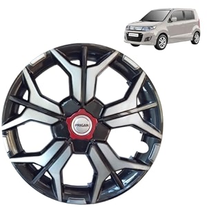 prigan wheel cover for maruti suzuki stingray 14 inch grey silver wheel cap available in 121314151617 inch set of 4 pcs press fitting model- kia-gtline dc-14