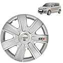 Prigan Wheel Cover for Maruti Suzuki Stingray 14 Inch Silver Wheel Cap (Available in 12,13,14,15 Inch) (Set of 4 Pcs) (Press Fitting) Model- GTX-SILVER-14