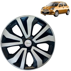 prigan wheel cover for micra 14 inch black silver wheel cap available in 14 inch set of 4 pcs press fitting model- tgo-t1-dc-14
