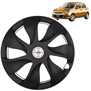 prigan wheel cover for micra xl o cvt only 15 inch black wheel cap available in 15 inch set of 4 pcs press fitting model- urban black-15