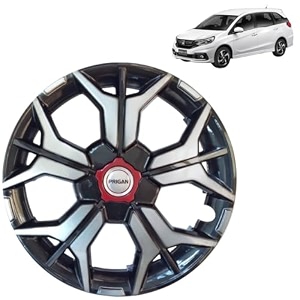 prigan wheel cover for mobilio 15 inch grey silver wheel cap available in 121314151617 inch set of 4 pcs press fitting model- kia-gtline dc-15