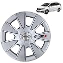 PRIGAN Wheel Cover for MOBILIO 15 Inch Silver Wheel Cap (Available in 12,13,14,15,16 Inch) (Set of 4 Pcs) (Press Fitting) Model- GTX Silver-15