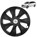 PRIGAN Wheel Cover for MOBILIO 15 Inch Black Wheel Cap (Available in 15 Inch) (Set of 4 Pcs) (Press Fitting) Model- Urban Black-15