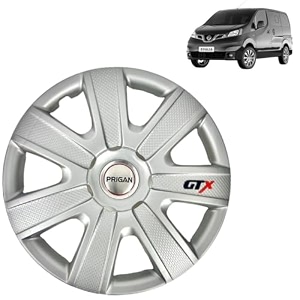 prigan wheel cover for nissan evalia 14 inch silver wheel cap available in 12131415 inch set of 4 pcs press fitting model- gtx-silver-14