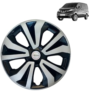 prigan wheel cover for nissan evalia 14 inch black silver wheel cap available in 14 inch set of 4 pcs press fitting model- tgo-t1-dc-14