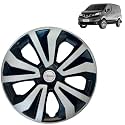 Prigan Wheel Cover for Nissan EVALIA 14 Inch Black Silver Wheel Cap (Available in 14 Inch) (Set of 4 Pcs) (Press Fitting) Model- TGO-T1-DC-14