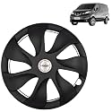 PRIGAN Wheel Cover for Nissan EVALIA 14 Inch Black Wheel Cap (Available in 12,13,14,15 Inch) (Set of 4 Pcs) (Press Fitting) Model- URBAN-Black-14