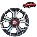 PRIGAN Wheel Cover for Nissan Sunny 15 Inch Grey Silver Wheel Cap (Available in 12,13,14,15,16,17 Inch) (Set of 4 Pcs) (Press Fitting) Model- KIA-GTLINE DC-15