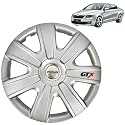Prigan Wheel Cover for Octavia Silver Wheel Cover 16" for Octavia (Set of 4 Pcs) (Press Fitting) Model Name- GTX Silver 16