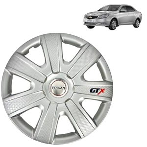 prigan wheel cover for optra 14 inch silver wheel cap available in 12131415 inch set of 4 pcs press fitting model- gtx-silver-14