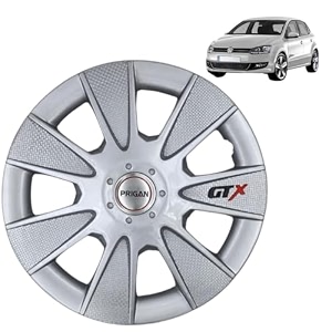 prigan wheel cover for polo 15 inch silver wheel cap available in 1213141516 inch set of 4 pcs press fitting model- gtx silver-15